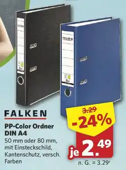 Combi FALKEN PP-Color Ordner DIN A4 Angebot