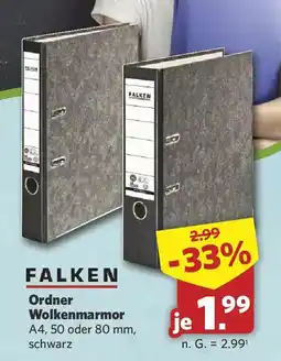 Combi FALKEN Ordner Wolkenmarmor A4 Angebot