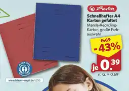 Combi Herlitz Schnellhefter A4 Karton gefaltet Angebot