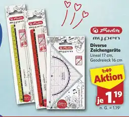 Combi Herlitz Diverse Zeichengeräte Angebot
