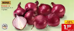 Netto Marken-Discount HEIMAT Zwiebeln rot Angebot
