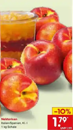 Netto Marken-Discount Nektarinen Italien/Spanien, KI. I Angebot