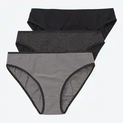 NKD Damen-Minislip mit hohem Baumwollanteil, 3er-Pack Angebot