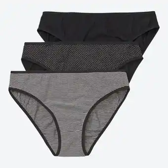 NKD Damen-Minislip mit hohem Baumwollanteil, 3er-Pack Angebot