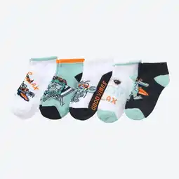 NKD Kinder-Jungen-Sneaker-Socken mit Krokodil-Motiv, 5er-Pack Angebot