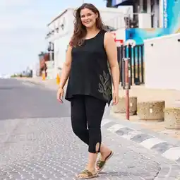 NKD Damen-Leggings mit dekorativem Ring-Detail, große Größen Angebot