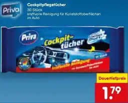 Netto Marken-Discount Priva Cockpitpflegetücher Angebot