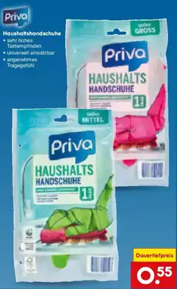 Netto Marken-Discount Priva Haushaltshandschuhe Angebot