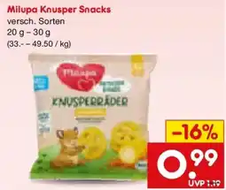 Netto Marken-Discount Milupa Knusper Snacks Angebot