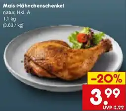 Netto Marken-Discount Mais-Hähnchenschenkel Angebot