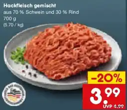 Netto Marken-Discount Hackfleisch gemischt Angebot