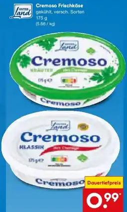 Netto Marken-Discount Gutes Land Cremoso Frischkäse Angebot