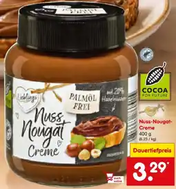 Netto Marken-Discount Nuss-Nougat Creme Angebot