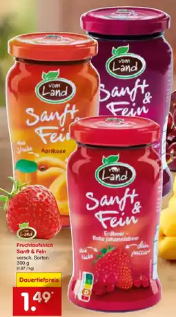Netto Marken-Discount vom Land Fruchtaufstrich Sanft & Fein Angebot