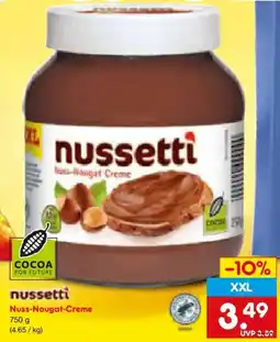 Netto Marken-Discount nussetti Nuss-Nougat-Creme Angebot