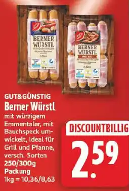 NP Discount GUT&GÜNSTIG Berner Würstl Angebot