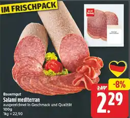 NP Discount Bauerngut Salami mediterran Angebot