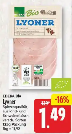 NP Discount EDEKA Bio Lyoner Angebot
