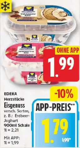 NP Discount EDEKA Herzstücke Eisgenuss Angebot