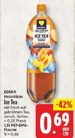 NP Discount EDEKA Herzstücke Ice Tea Angebot