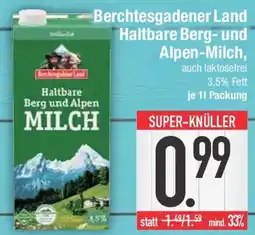 Edeka Berchtesgadener Land Haltbare Berg-und Alpen-Milch Angebot
