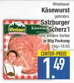 Edeka Wiesbauer Käsewurst Käsewurst gebraten, Salzburger Scherz Angebot