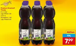 Netto Marken-Discount Premium Direktsaft Traube Angebot