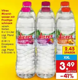 Netto Marken-Discount Vitrex Mineralwasser mit Fruchtgeschmack Angebot