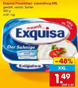 Netto Marken-Discount Exquisa Frischkäse/-zubereitung XXL Angebot