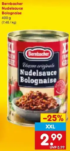 Netto Marken-Discount Bernbacher Nudelsauce Bolognaise Angebot