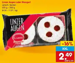 Netto Marken-Discount Linzer Augen oder Stangerl Angebot