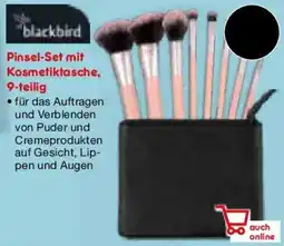 Netto Marken-Discount blackbird Pinsel-Set mit Kosmetiktasche, 9-teilig Angebot