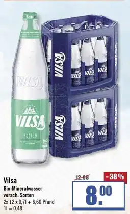 Zisch Vilsa Bio-Mineralwasser Angebot