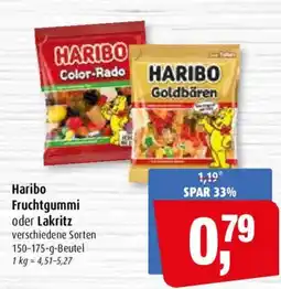 Markant Haribo Fruchtgummi oder Lakritz Angebot