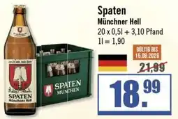 Zisch Spaten Münchner Hell Angebot