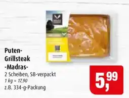 Markant Puten-Grillsteak-Madras- Angebot