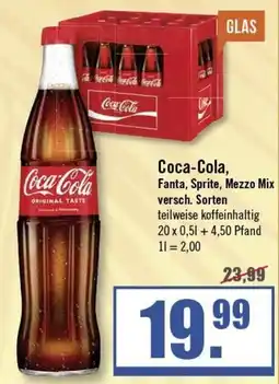 Zisch Coca-Cola, Fanta, Sprite, Mezzo Mix Angebot