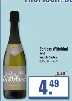 Zisch Schloss Wittekind Sekt Angebot