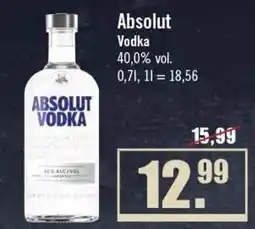Zisch Absolut Vodka Angebot