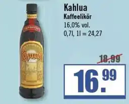 Zisch Kahlua Kaffee Likör Angebot
