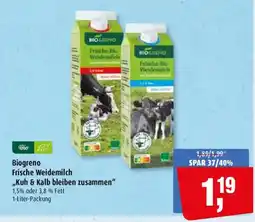 Markant Biogreno Frische Weidemilch Angebot