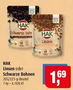 Markant HAK Linsen oder Schwarze Bohnen Angebot