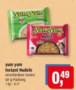 Markant yum yum Instant Nudeln Angebot