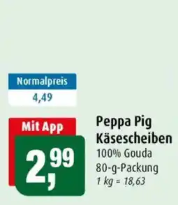 Markant Peppa Pig Käsescheiben Angebot