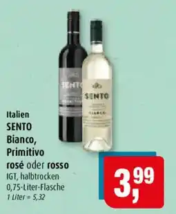 Markant SENTO Bianco, Primitivo Angebot