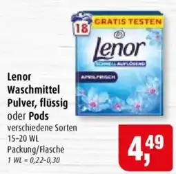 Markant Lenor Waschmittel Pulver, flüssig oder Pods Angebot
