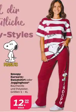 Netto Peanuts snoopy kurzarm-sweatshirt Angebot