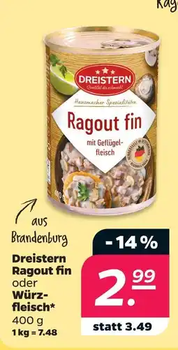 Netto Dreistern ragout fin oder würz- fleisch Angebot