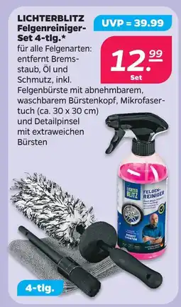 Netto Lichterblitz felgenreiniger-set 4-tlg Angebot