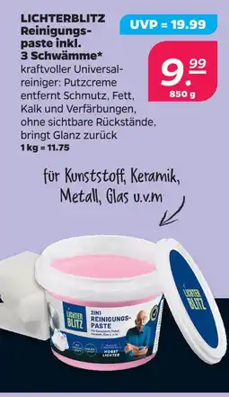 Netto Lichterblitz reinigungspaste inkl. 3 schwämme Angebot